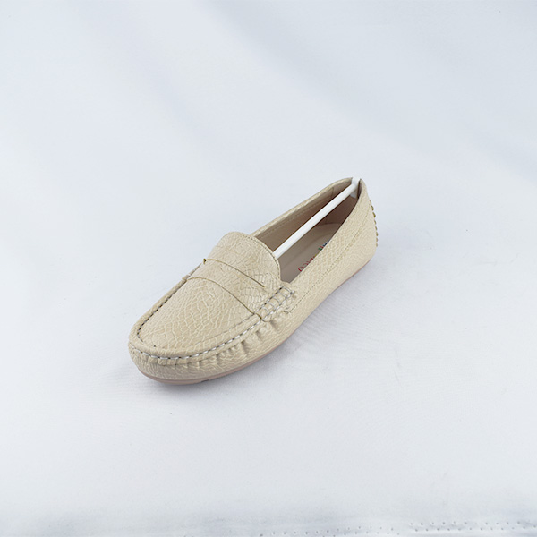 Mocassin pour femme M2023-1 beige  ...........  Mocassins femme Maroc